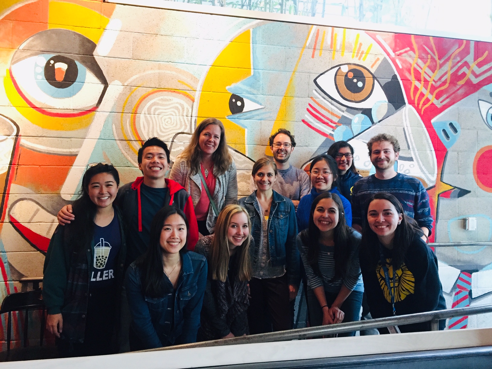 Picture of lab group circa 2016 at Triple Rock brewery